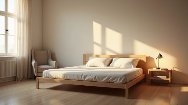 Dormir au sol change le rapport à la chambre, pas seulement au dos