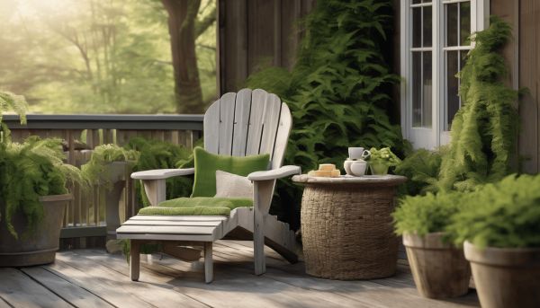 Votre coin détente avec une chaise adirondack confortable