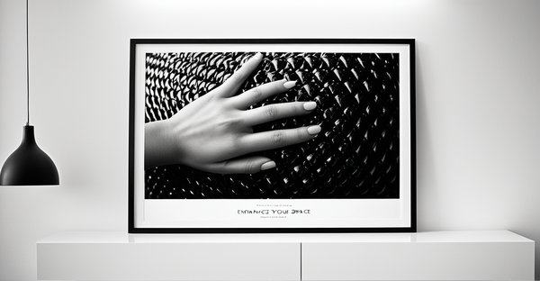 Inspirez votre espace avec un tableau noir et blanc élégant